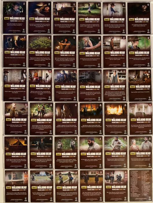 Walking Dead Season 4 Part 1 Base Card Set 72 Cards Cryptozoic Ent. 2016   - TvMovieCards.com