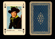 1959 Maple Leaf Hollywood Movie Stars Playing Cards You Pick Singles A - Spade - Randolph Scott  - TvMovieCards.com