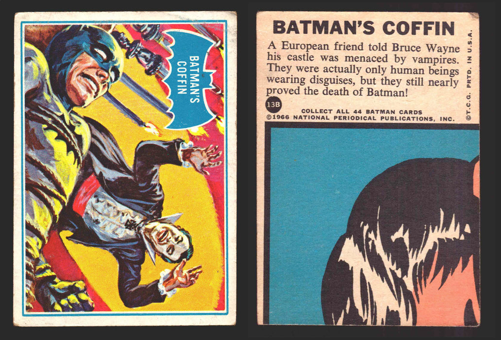 1966 Batman Puzzle B (Blue Bat) Vintage Trading Card You Pick Singles #1B-44B #13B  - TvMovieCards.com