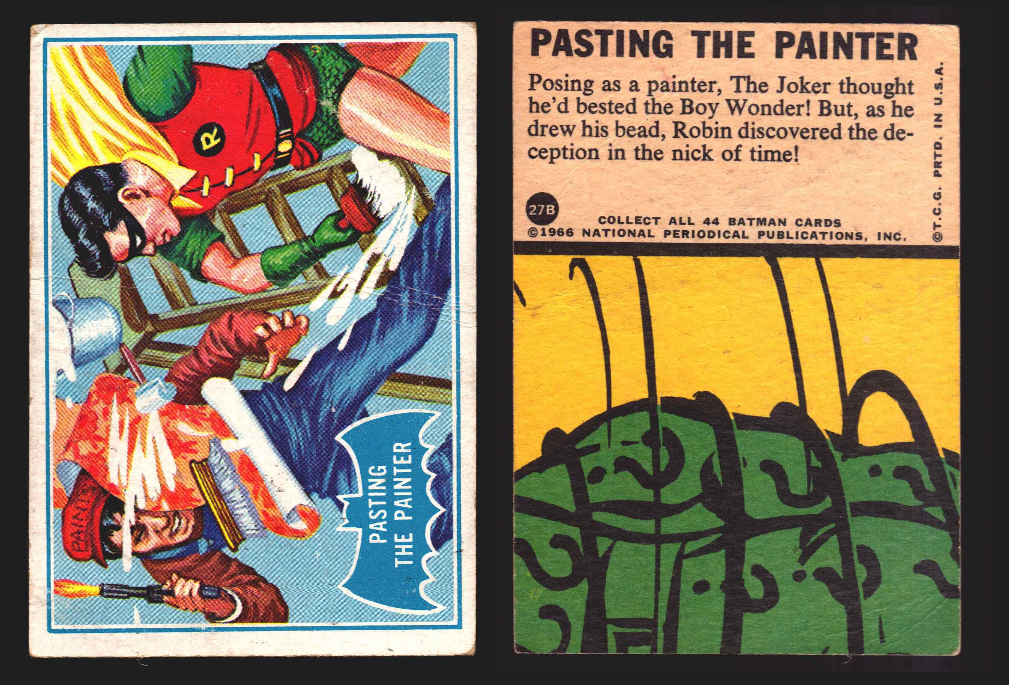パズルスケッチカード 1966 Batman Puzzle B (Blue Bat) Vintage Trading Card You Pick