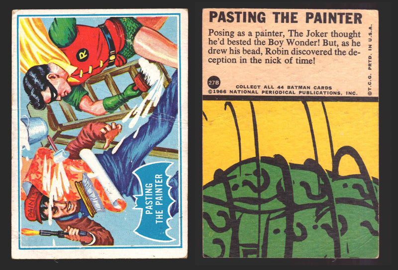 1966 Batman Puzzle B (Blue Bat) Vintage Trading Card You Pick Singles #1B-44B #27B  - TvMovieCards.com