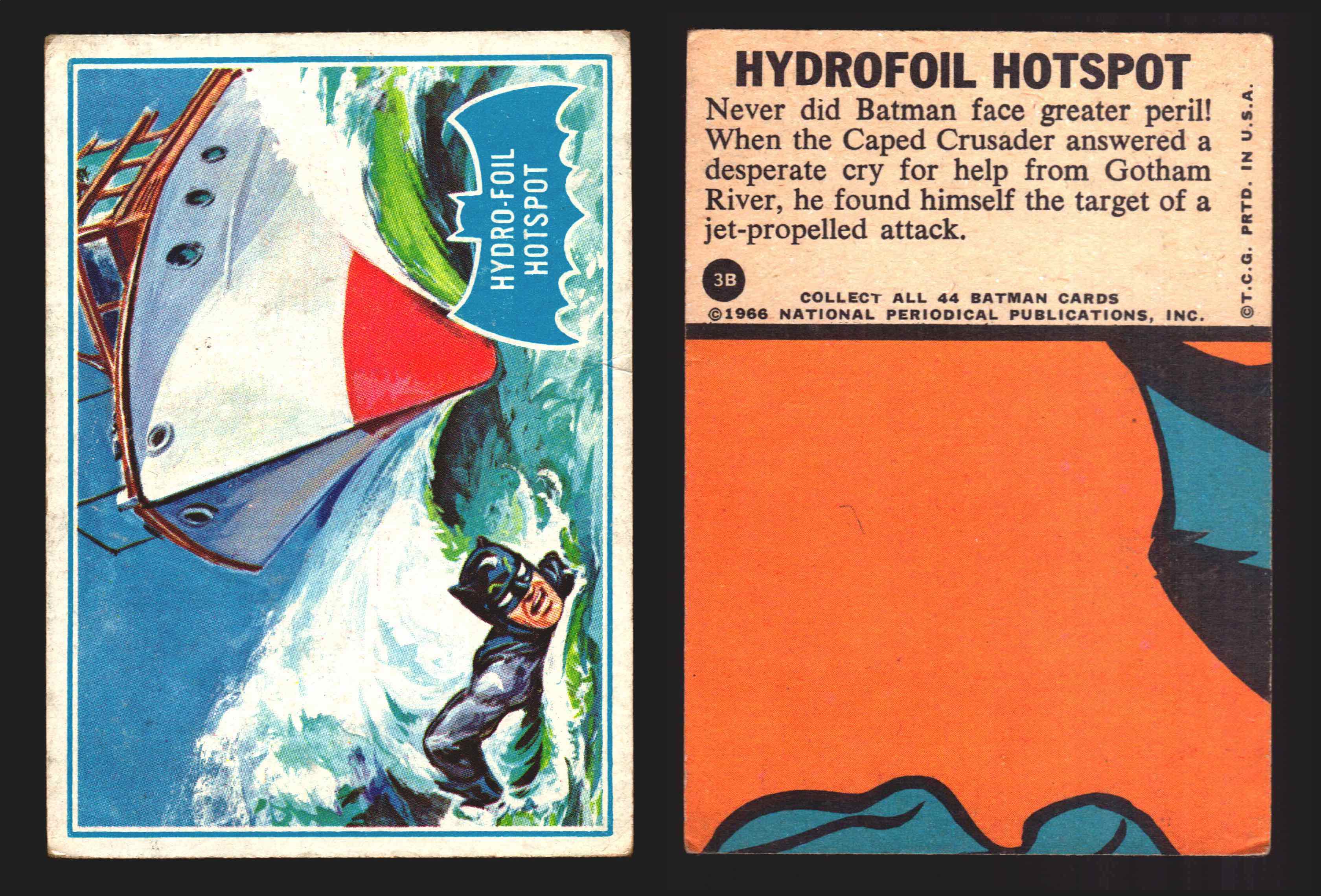 1966 Batman Puzzle B (Blue Bat) Vintage Trading Card You Pick