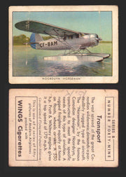 1940 Wings Cigarettes Modern Airplanes Series A B C You Pick Single Trading Card B #49 Noorduyn "Norseman" - TvMovieCards.com