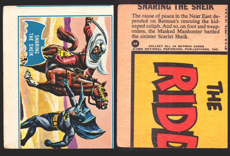 1966 Batman Puzzle B (Blue Bat) Vintage Trading Card You Pick Singles #1B-44B #8B  - TvMovieCards.com