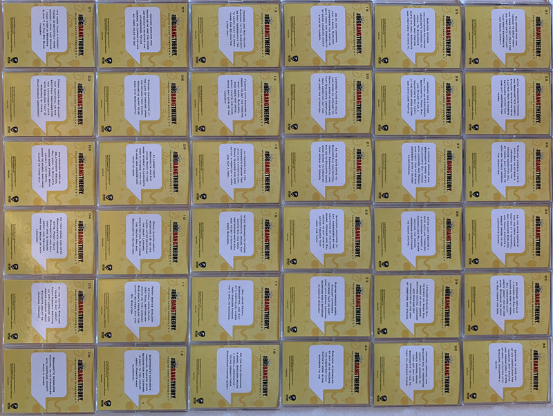 2016 Big Bang Theory Seasons 6 & 7 Base Trading Card Set 72 Card   - TvMovieCards.com