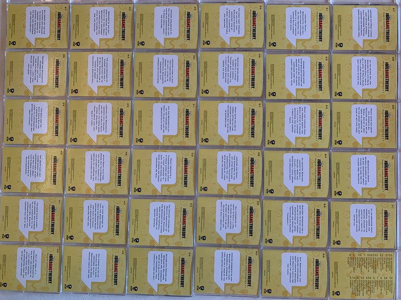 2016 Big Bang Theory Seasons 6 & 7 Base Trading Card Set 72 Card   - TvMovieCards.com