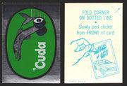 1976 Autos of 1977 Vintage Sticker Trading Cards You Pick Singles #1-20 Topps Cuda  - TvMovieCards.com