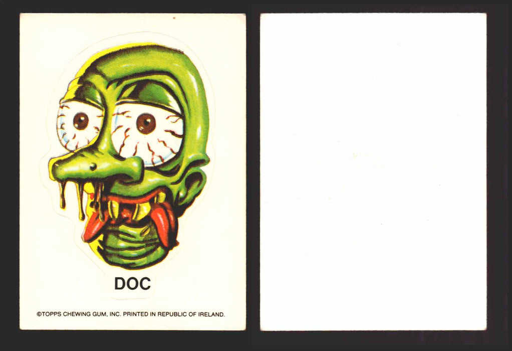 1976 Ugly Stickers Small White Back Trading Card You Pick Singles #1-55 U.K. Topps Doc  - TvMovieCards.com