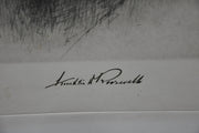 FDR Franklin D. Roosevelt Portrait with Signature Etching Print 1933 WM Stevens   - TvMovieCards.com