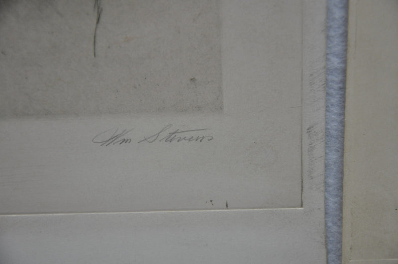 FDR Franklin D. Roosevelt Portrait with Signature Etching Print 1933 WM Stevens   - TvMovieCards.com