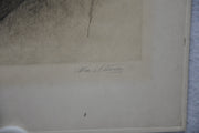 FDR Franklin D. Roosevelt Portrait with Signature Etching Print 1933 WM Stevens   - TvMovieCards.com