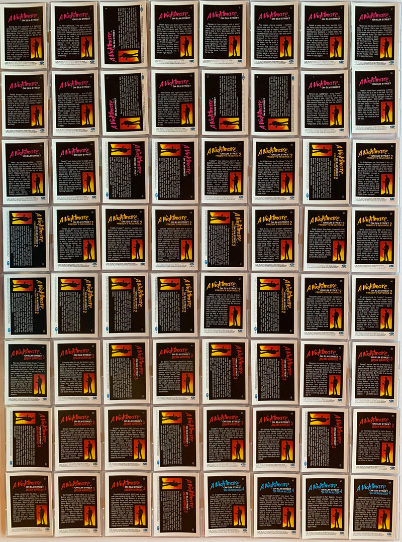 Nightmare on Elm Street Base Trading Card Set 120 Cards Impel 1991   - TvMovieCards.com