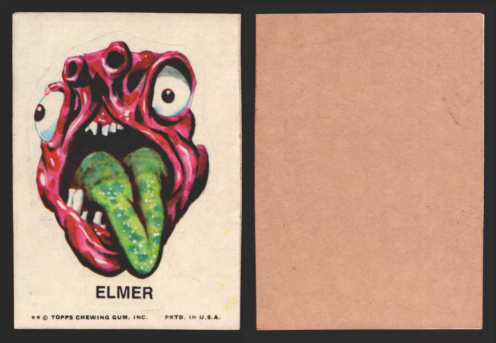 1973-74 Ugly Stickers Tan Back Trading Card You Pick Singles #1-55 Topps Elmer  - TvMovieCards.com