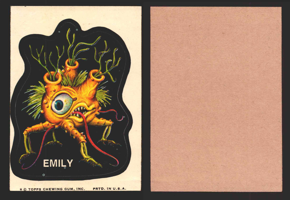 1973-74 Ugly Stickers Tan Back Trading Card You Pick Singles #1-55 Topps Emily  - TvMovieCards.com