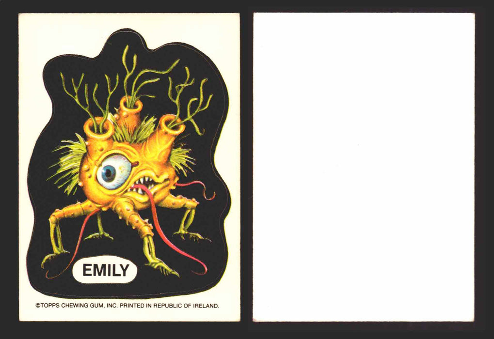 1976 Ugly Stickers Small White Back Trading Card You Pick Singles #1-55 U.K. Topps Emily  - TvMovieCards.com