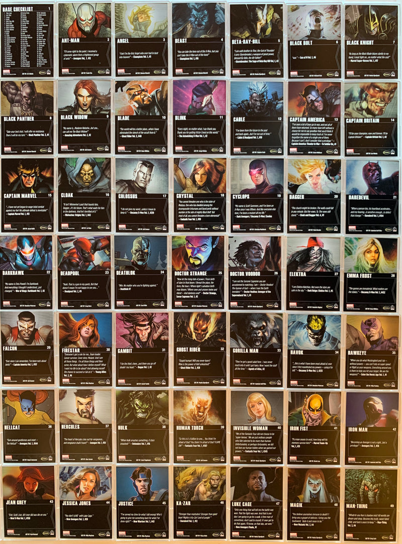 Marvel Greatest Heroes Base Card Set 81 Cards Rittenhouse 2012   - TvMovieCards.com