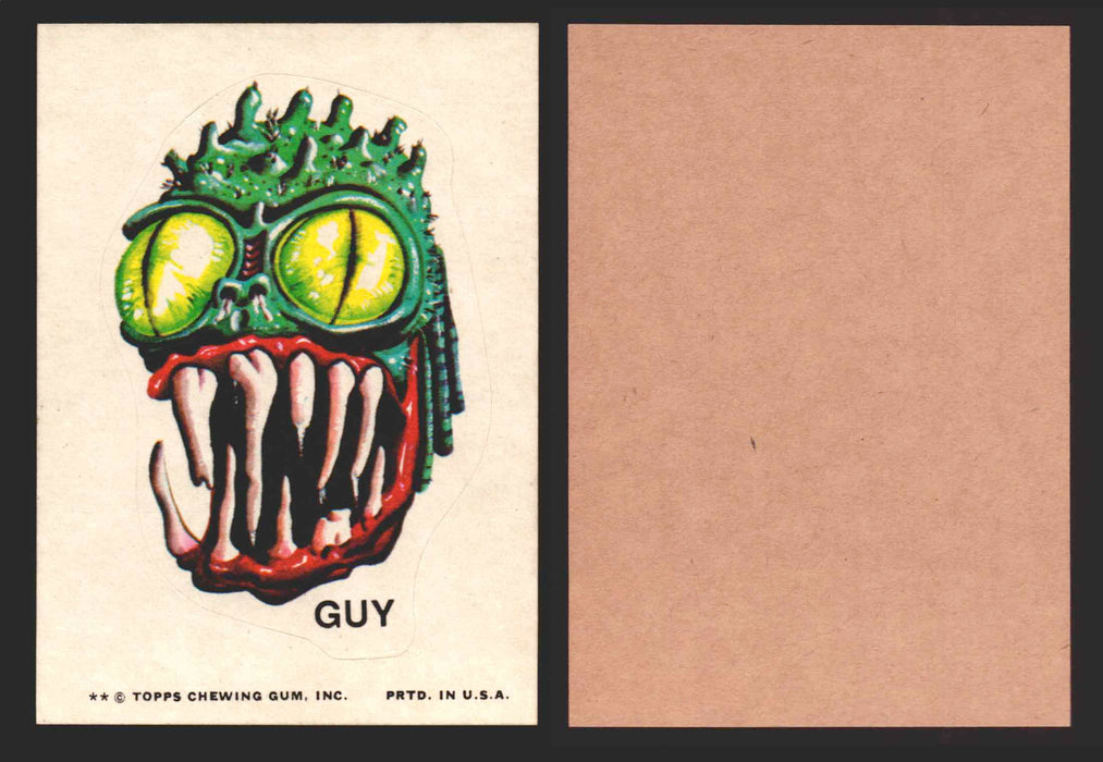 1973-74 Ugly Stickers Tan Back Trading Card You Pick Singles #1-55 Topps Guy  - TvMovieCards.com