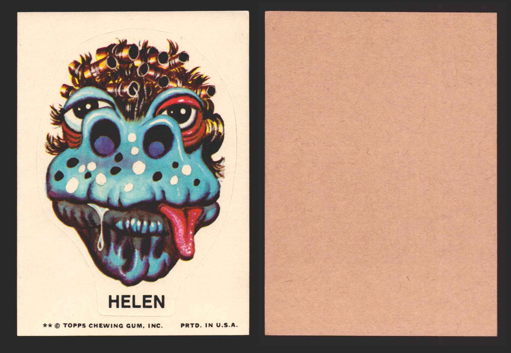 1973-74 Ugly Stickers Tan Back Trading Card You Pick Singles #1-55 Topps Helen  - TvMovieCards.com