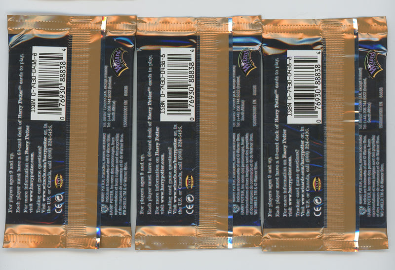 3 Harry Potter TCG WOTC Adventures at Hogwarts Sealed Packs Game Cards   - TvMovieCards.com