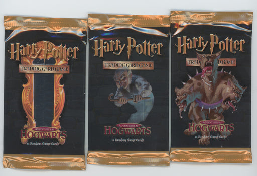 3 Harry Potter TCG WOTC Adventures at Hogwarts Sealed Packs Game Cards   - TvMovieCards.com