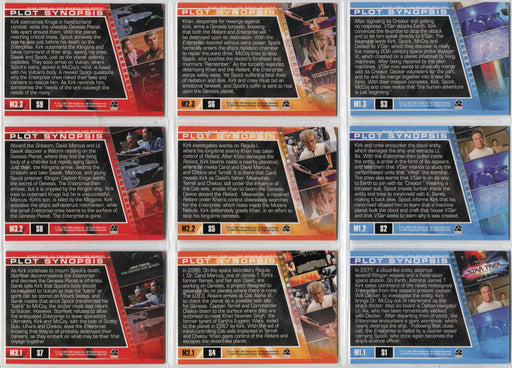Star Trek Complete Movies 2007 Plot Synopses Chase Card Set S1 - S30 Rittenhouse - TvMovieCards.com