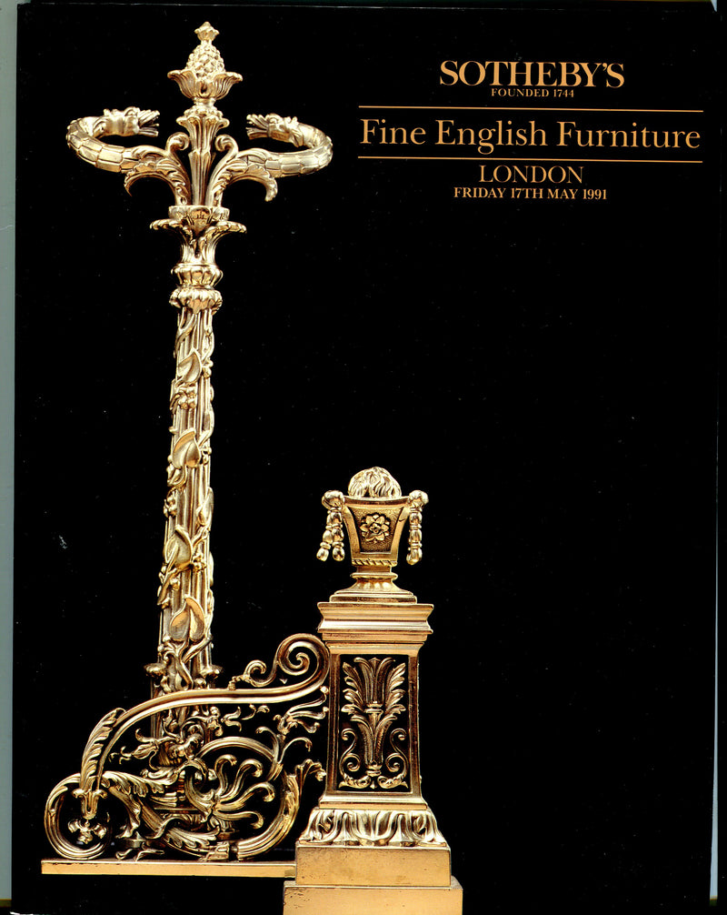 Sothebys Auction Catalog May 17 1991 Fine English Furniture   - TvMovieCards.com