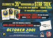 Star Trek 35th Anniversary HoloFEX Promo Card P1 Rittenhouse 2001   - TvMovieCards.com