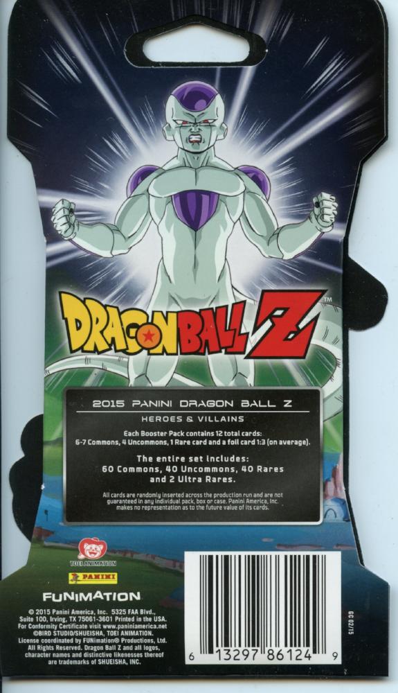 Dragon Ball Z Heroes & Villains TCG Game Booster Card Box 20ct   - TvMovieCards.com