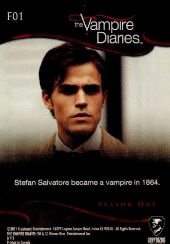 Vampire Diaries Season One F01 Non-Foil Test Card   - TvMovieCards.com