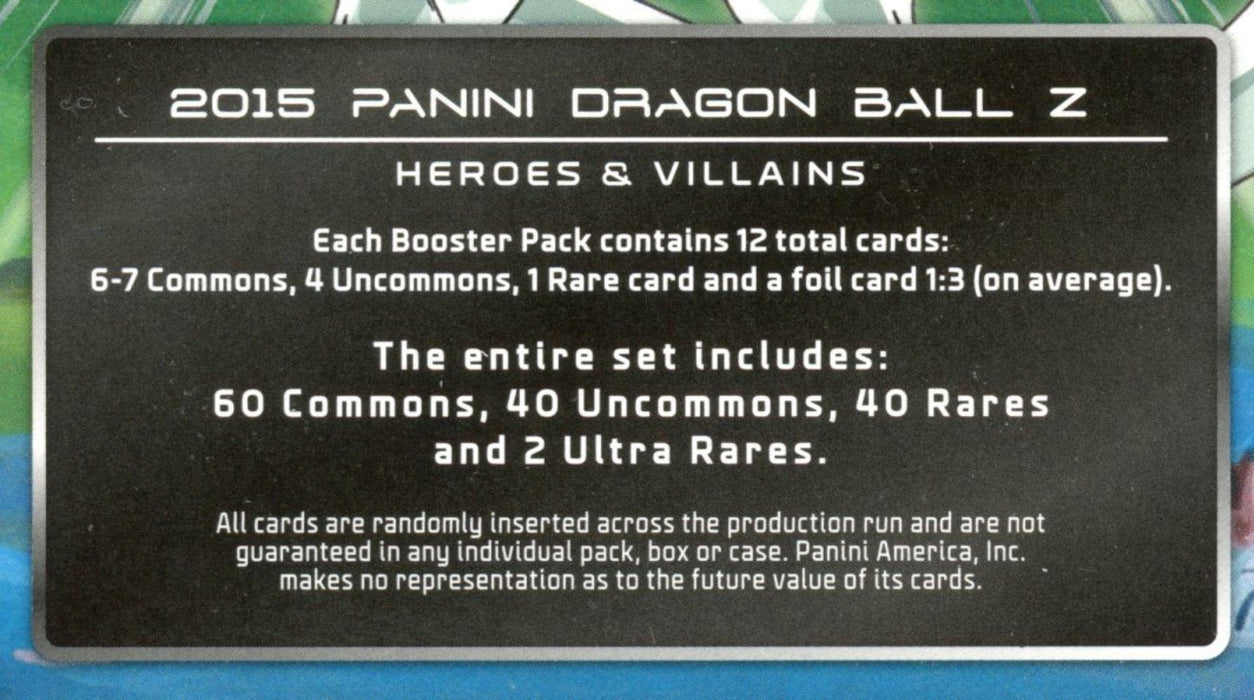 Dragon Ball Z Heroes & Villains TCG Game Booster Card Box 20ct   - TvMovieCards.com