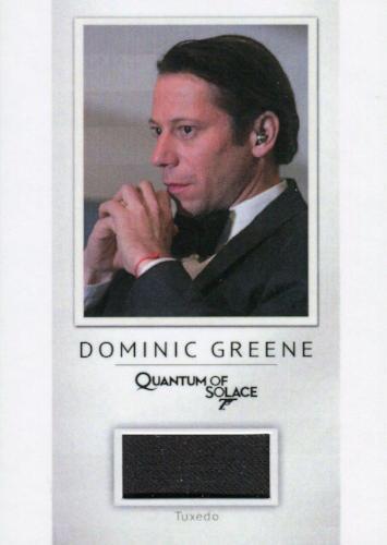James Bond Archives Spectre Dominic Greene Relic Costume Card PR15 #052/200   - TvMovieCards.com