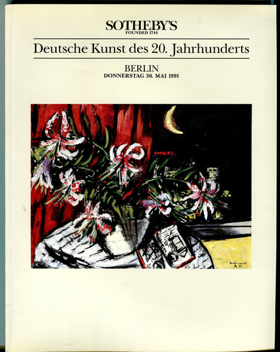 Sothebys Auction Catalog May 30 1991 Deutsche Kunst des 20 Jahrhunderts   - TvMovieCards.com