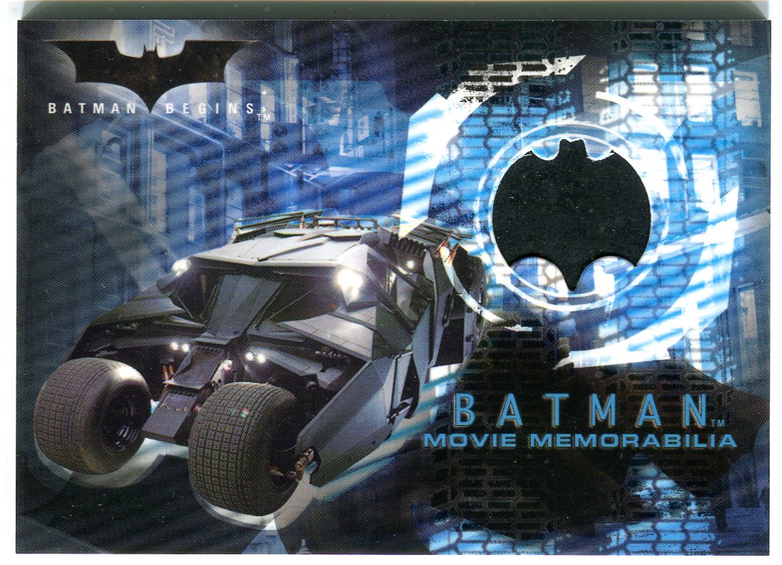 Batman Begins Movie Batmobile's Front Tire Prop Card Topps 2005 ...