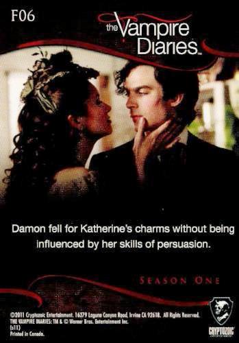 Vampire Diaries Season One F06 Non-Foil Test Card   - TvMovieCards.com