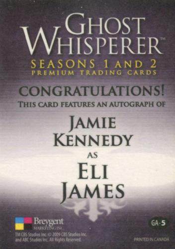 Ghost Whisperer Seasons 1 & 2 Jamie Kennedy as Eli James Autograph Card GA-5   - TvMovieCards.com