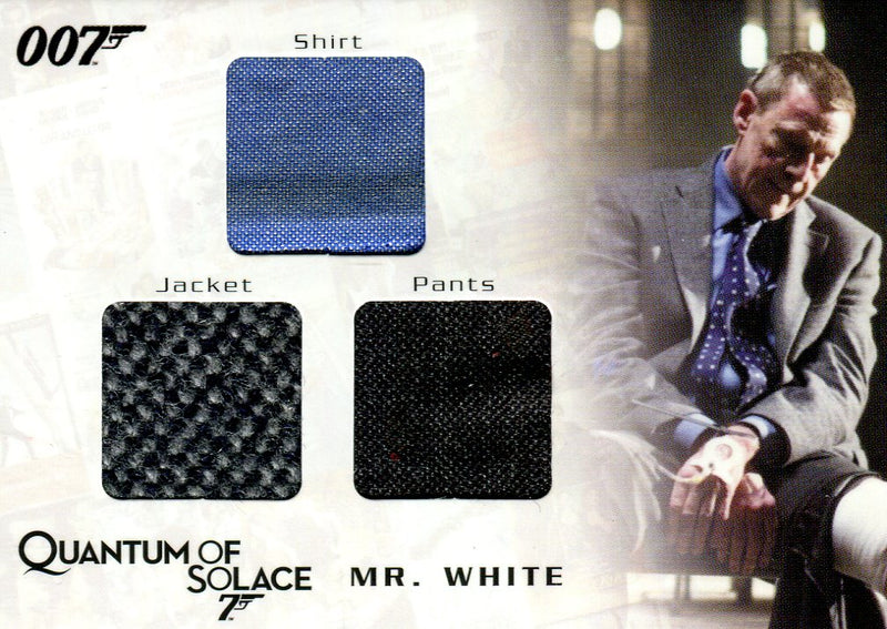 James Bond 2009 Archives Mr. White Triple Relic Card QC11 #134/625   - TvMovieCards.com
