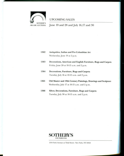 Sothebys Arcade Auction Catalog June 12 1991 Modern and Contemporary Paintings   - TvMovieCards.com