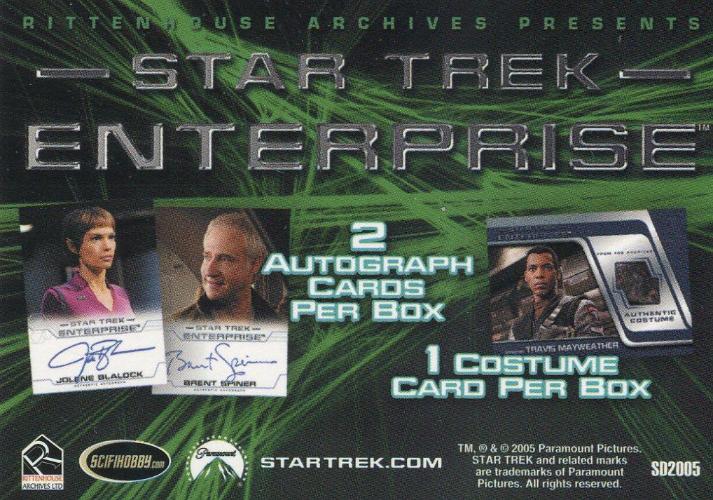 Star Trek Enterprise Season 4 Four Promo Card SD2005 Single Trading Card   - TvMovieCards.com