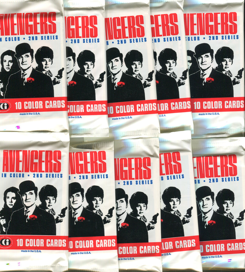 Avengers TV Series Two in Color Card Pack Lot 10 Sealed Packs   - TvMovieCards.com