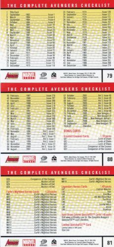 Avengers Complete 1963 to Present Base Card Set 81 Cards Rittenhouse 2006 - TvMovieCards.com