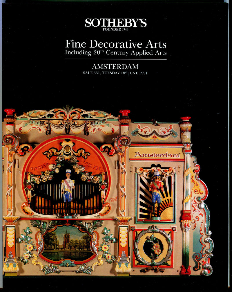 Sothebys Auction Catalog June 18 1991 20th Century Fine Decorative Arts   - TvMovieCards.com