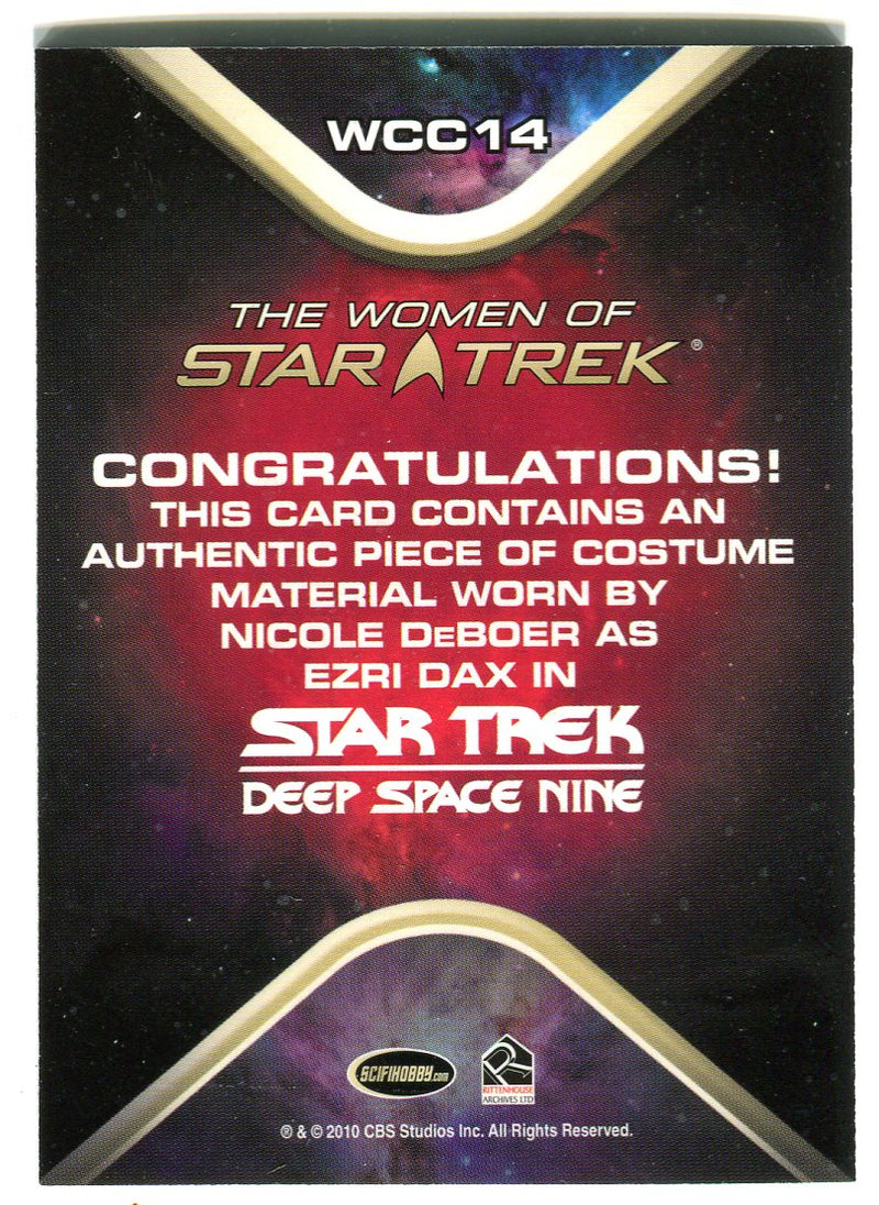 The Women of Star Trek WCC14 Nicole de Boer as Ezri Dax Costume Card   - TvMovieCards.com