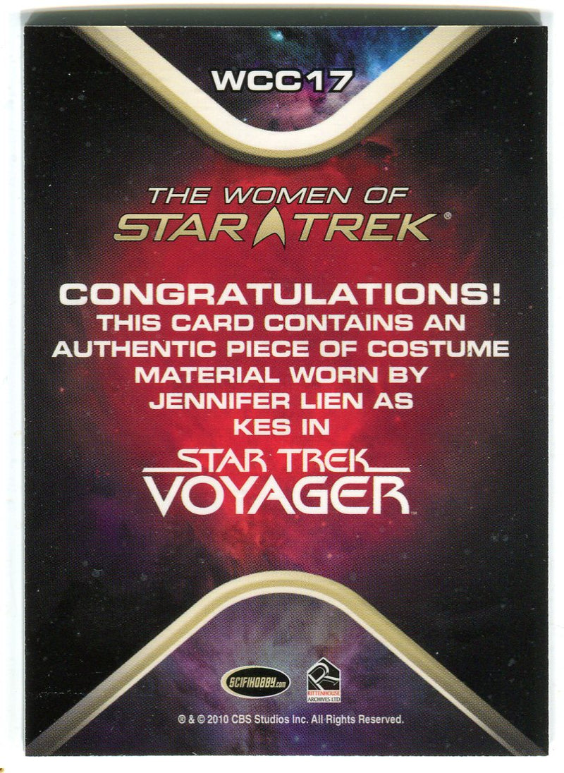 The Women of Star Trek WCC17 Jennifer Lien as Kes Costume Card   - TvMovieCards.com