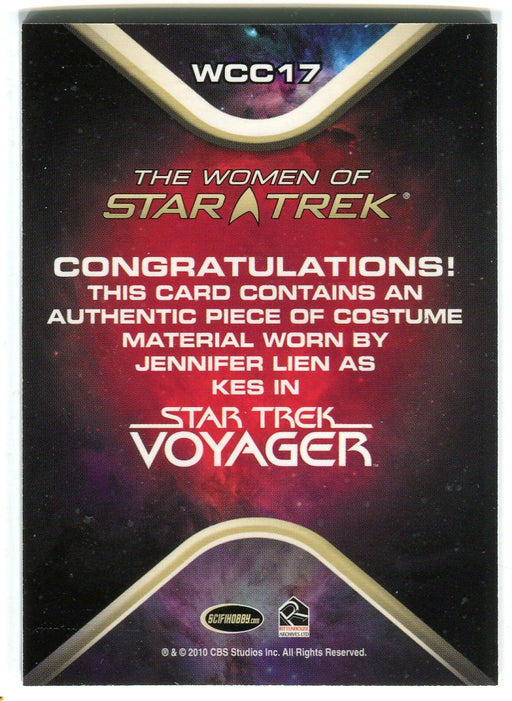 The Women of Star Trek WCC17 Jennifer Lien as Kes Costume Card   - TvMovieCards.com