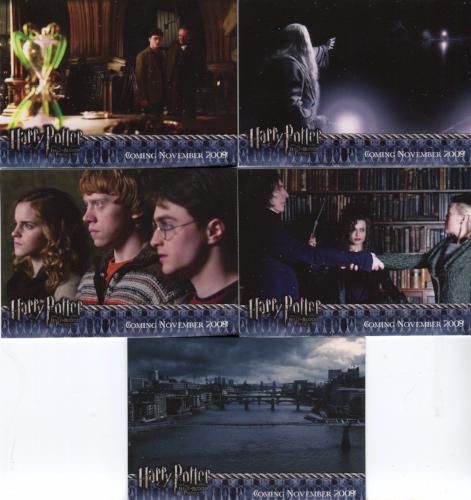 Harry Potter and the Half Blood Prince Update Promo Card Set 5 Cards   - TvMovieCards.com