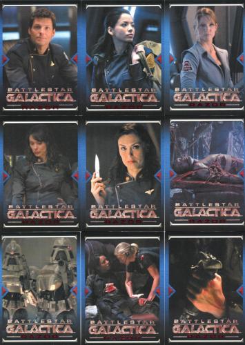 Battlestar Galactica Season Four Razor Chase Card Set 9 Cards R1 thru R9 2009 Ri - TvMovieCards.com