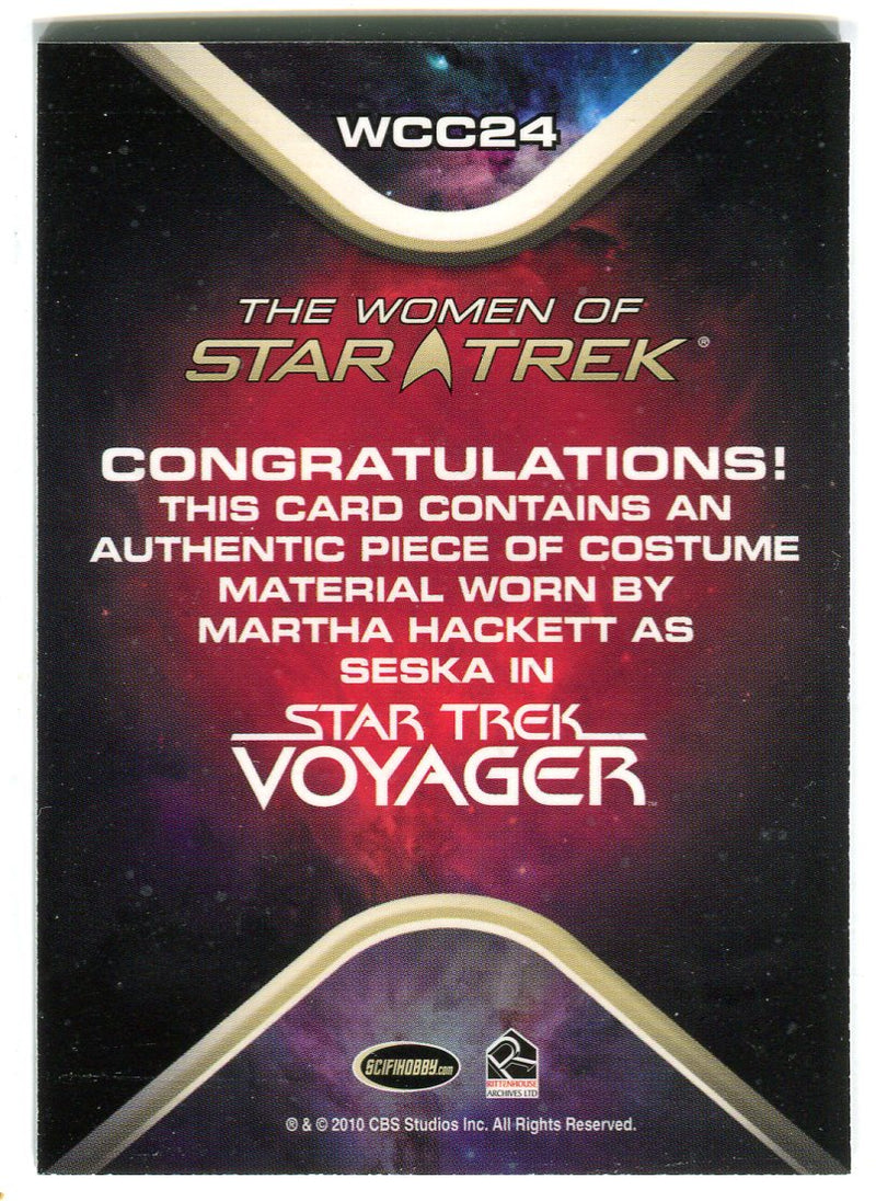 The Women of Star Trek WCC24  Martha Hackett as Seska Costume Card   - TvMovieCards.com