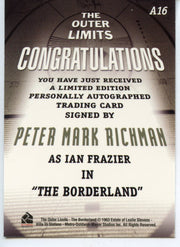 Outer Limits Premiere Autograph Card A16 Peter Mark Richman as Ian Frazier   - TvMovieCards.com
