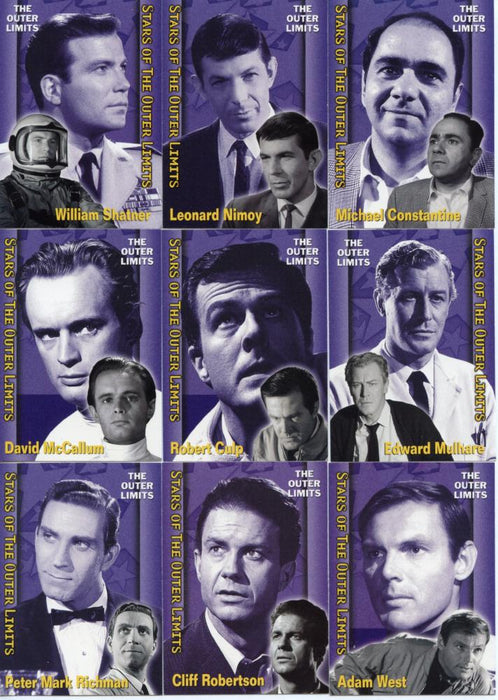 Outer Limits Premiere Edition Stars of the Outer Limits Chase Card Set S1 -S9   - TvMovieCards.com