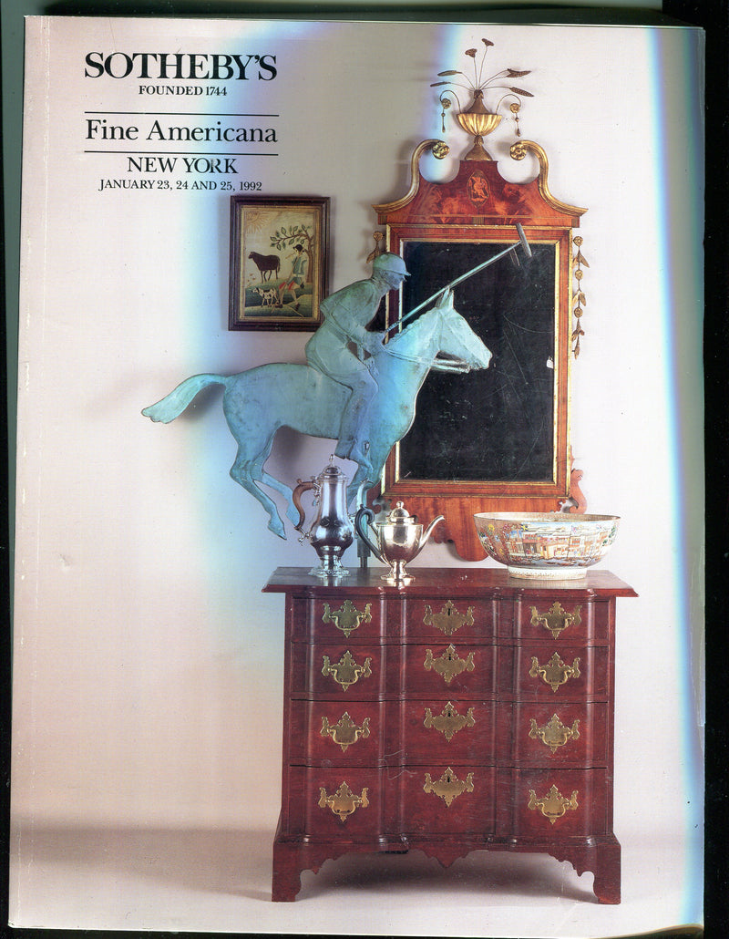 Sothebys Auction Catalog Jan 23 24 25 1992 Fine Americana Folk Art   - TvMovieCards.com